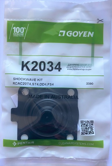 K di riparazione membrana K2546 per valvola a impulsi Goyen CAC25T4 K di riparazione membrana K2546 per valvola a impulsi Goyen CAC25T4